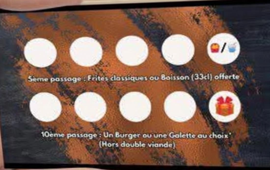 La carte de fidélité Sézam & Rozell : dix cases à tamponner, une par passage.